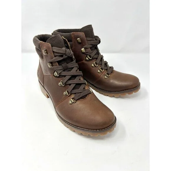 Timberland Women's Ellendale Hiker Boots TB0A1R3DD35 Size 8 Brown NEW w/o Box - Picture 4 of 12